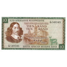 P114b South Africa - 10 Rand Year ND (1966-1976)